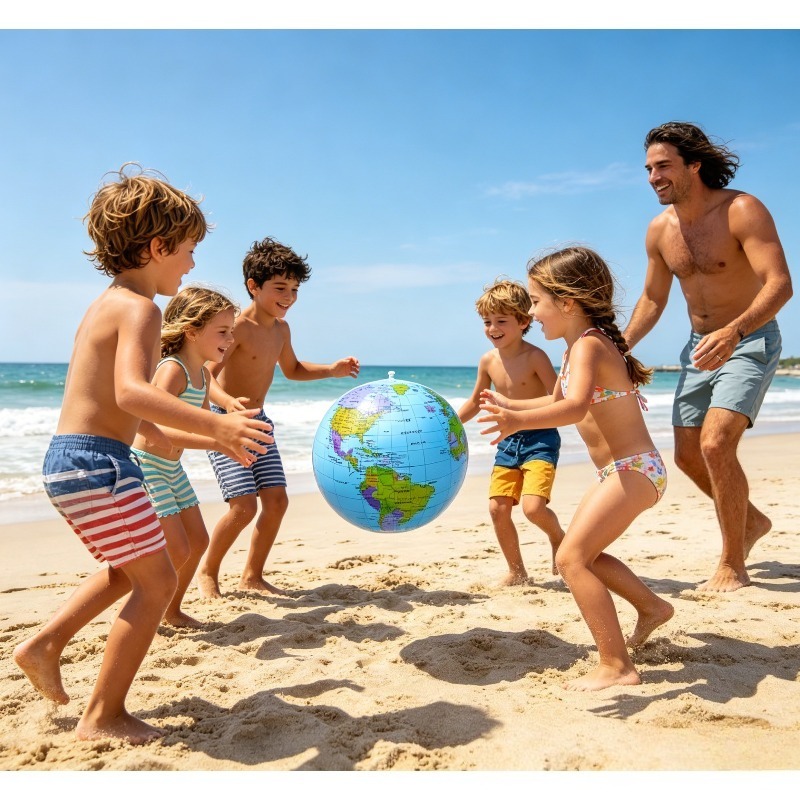 Educational Globe For Kids - Bola de Praia Inflável de 16