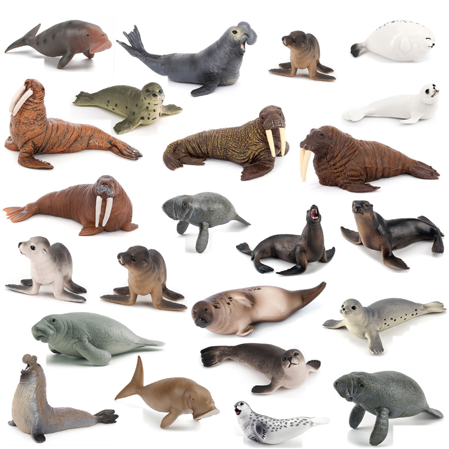 Kids Education Fun - Modelos Realistas de Animais Marinhos: Dugong,