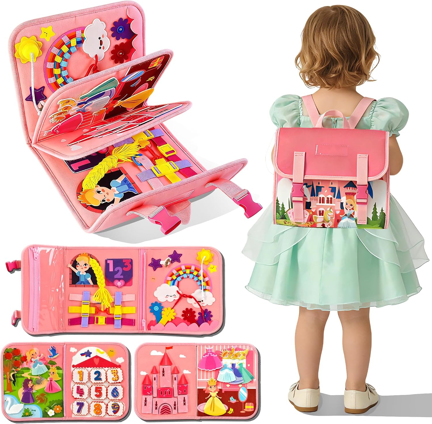 Kids Education Fun - Mochila de Atividades Castelo da Princesa