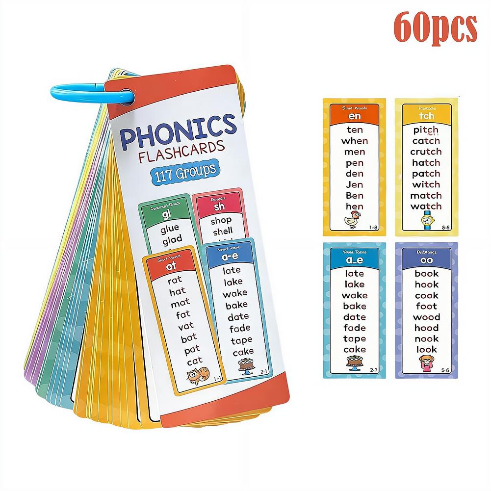 Kids Education Group - Conjunto de Flashcards de Fonética, 60