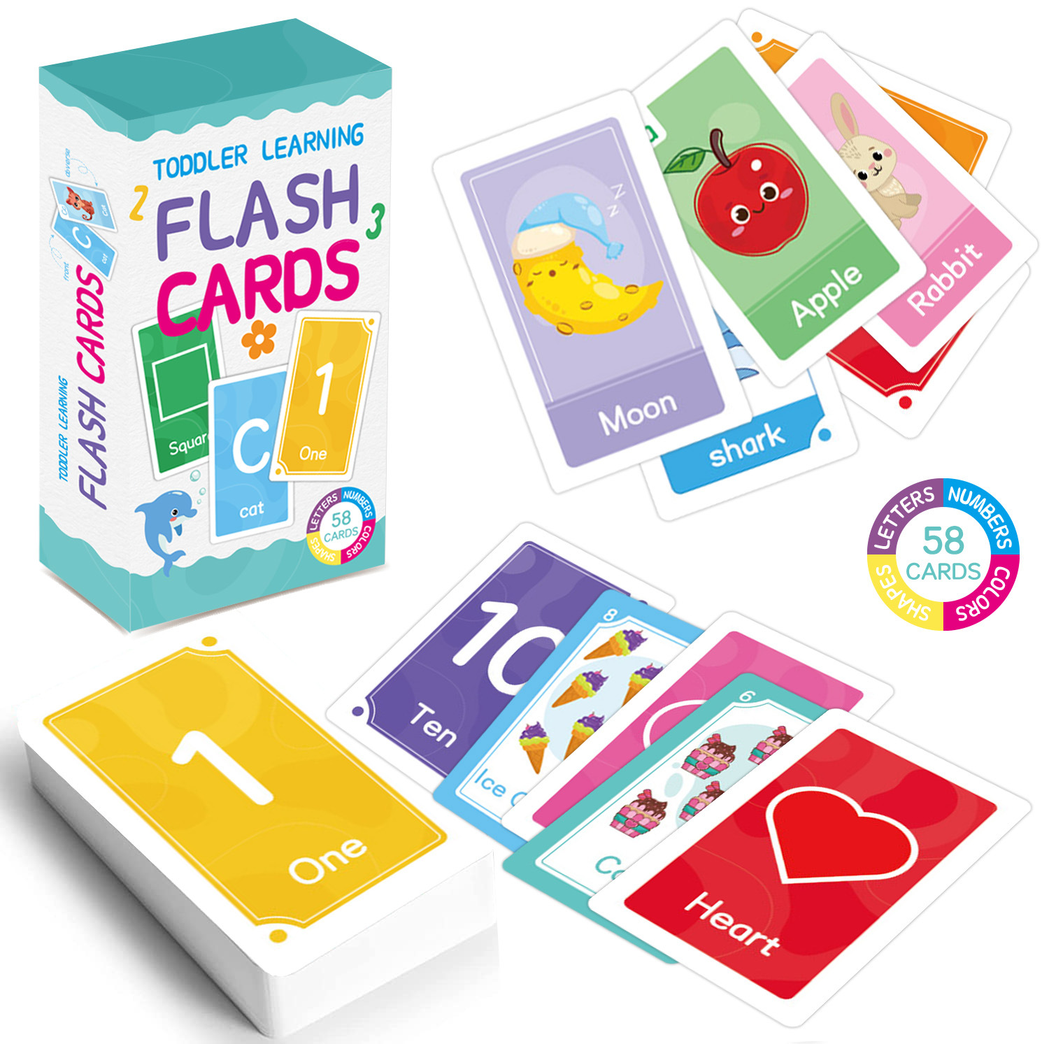 58 pçs abc alfabeto flashcards - Kids Education Gift avaliação e preço