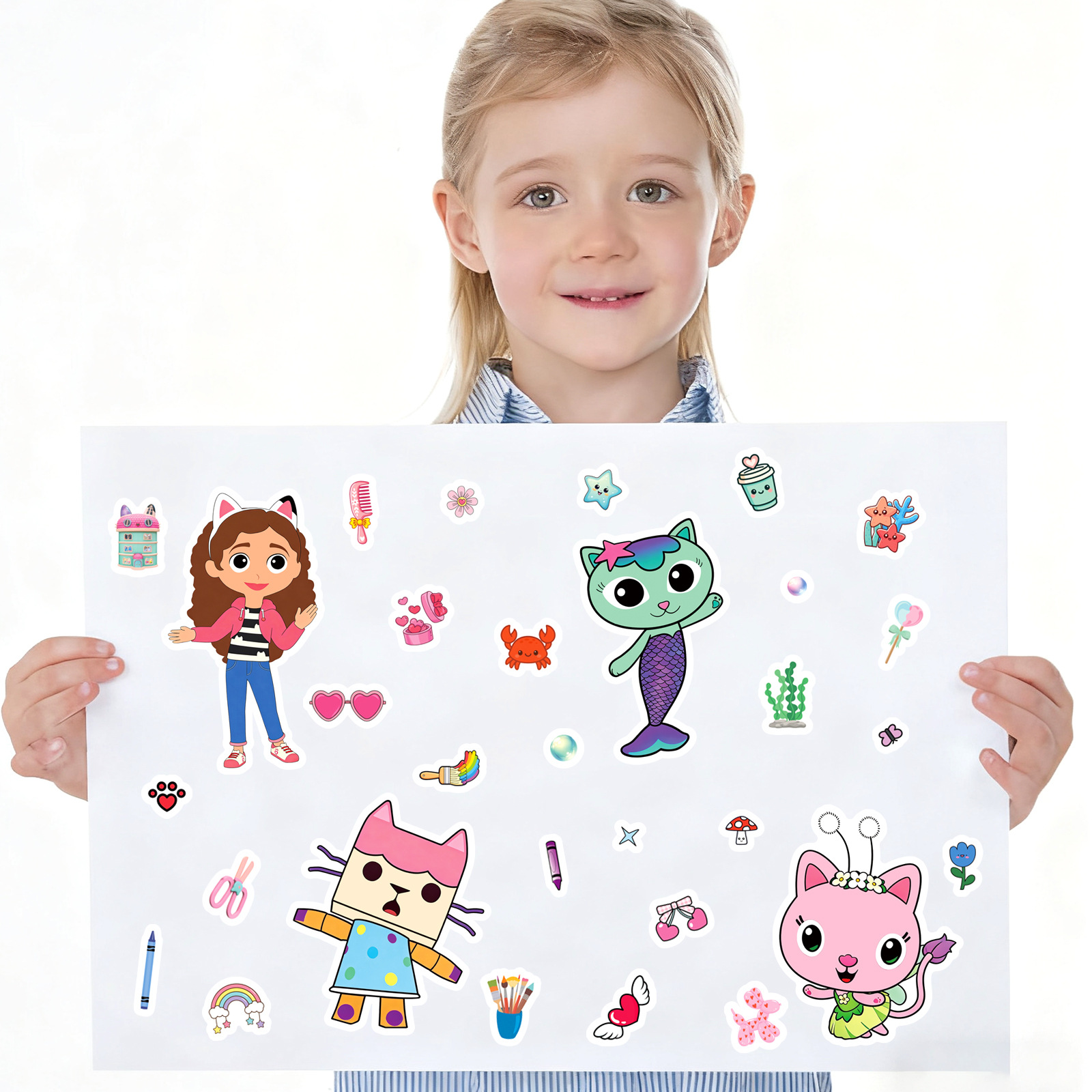 8/16 Folhas de Adesivos Quebra - Kids Education Material avaliação e preço