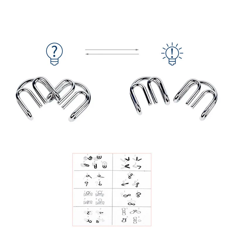8 pçs/set metal montessori fio - Kids Education Material avaliação e preço