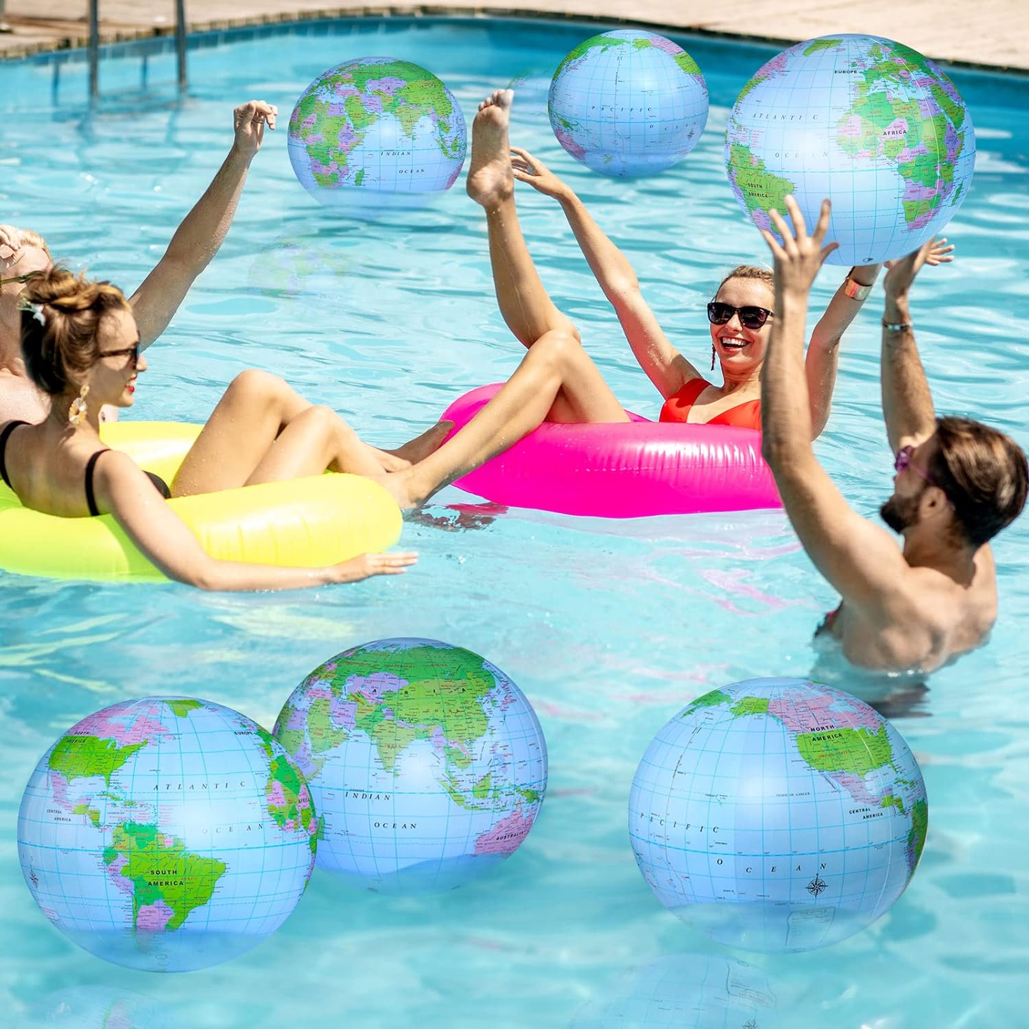 1/2/4 PCS Globo Inflável, Glob - Educational Globe For Kids avaliação e preço