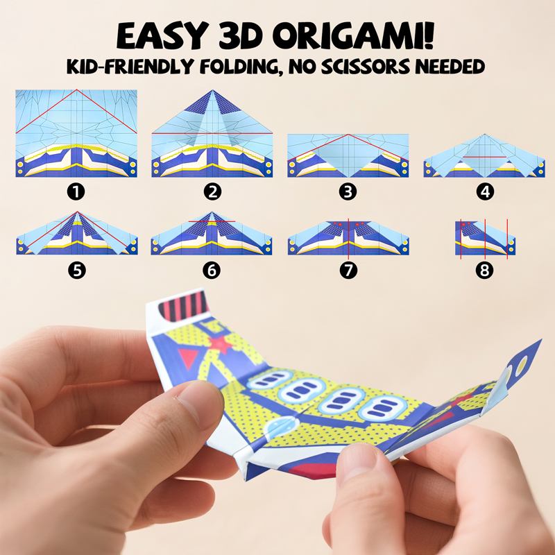 Kit de Origami para Aviões de  - Kids Education Material avaliação e preço