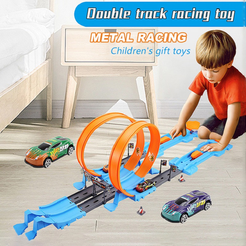 Hot Stunt Speed Double Car Whe - Hot Wheels Car Track Sets avaliação e preço